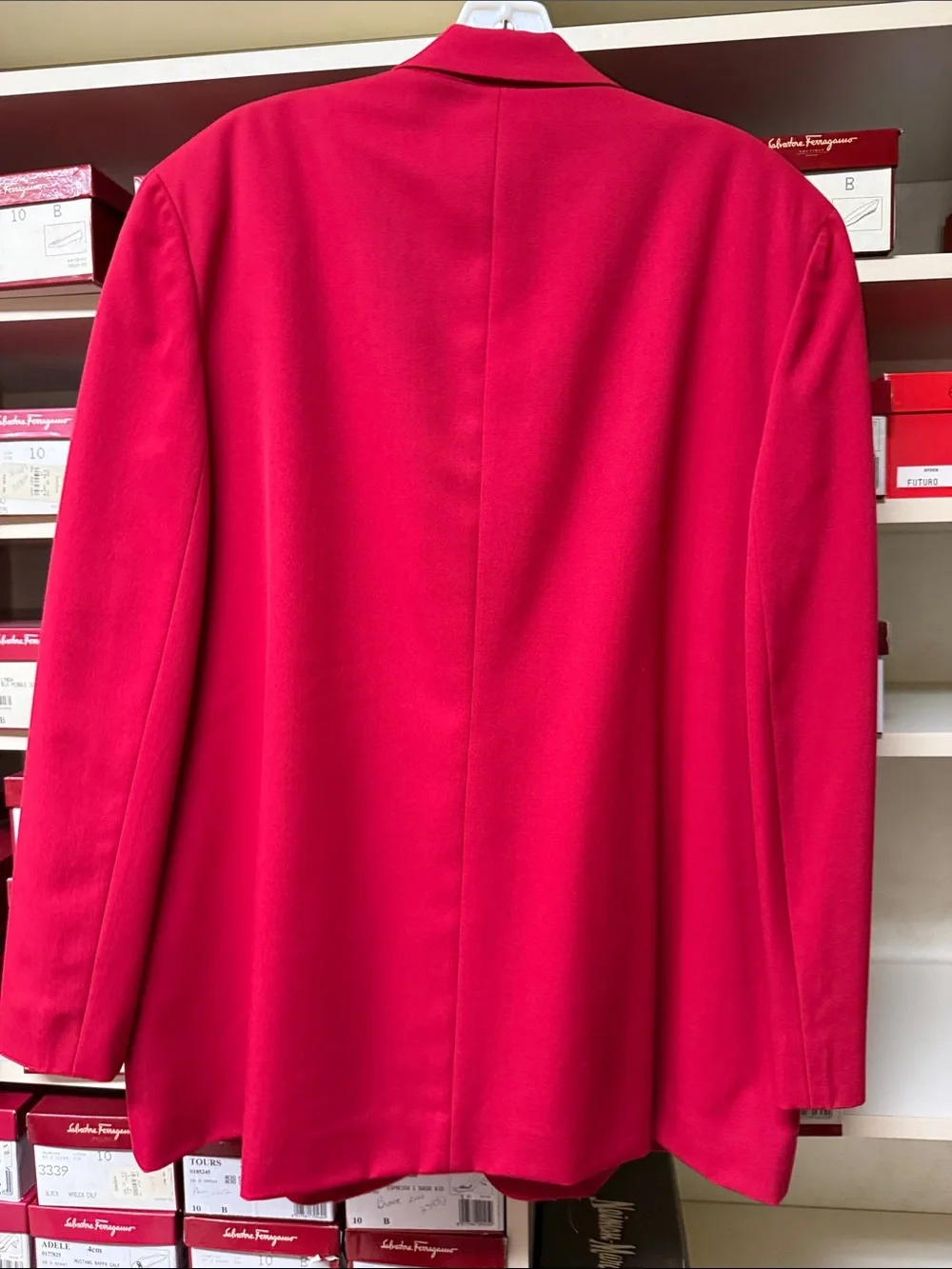 Pendleton Vibrant Red wool Single-Button Blazer